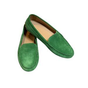 M. Gemi Green The Felize Suede Women's Drivers Size 38.5 US 7.5 Moccasin Slip On